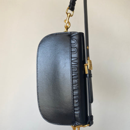BOBBY EAST-WEST 22 BAG IN BLACK CALFSKIN