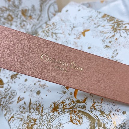 DIOR 25S BELT 30 MM IN DUSTY PINK CALFSKIN 586581