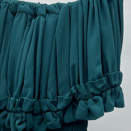 YSL 25S PLEATED DRESS STYLE 146