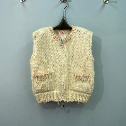 CHANEL 26S KNIT ZIP-UP VEST 1655