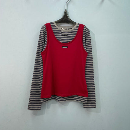 MIUMIU 26S TANK TOP AND T-SHIRT SET 1576