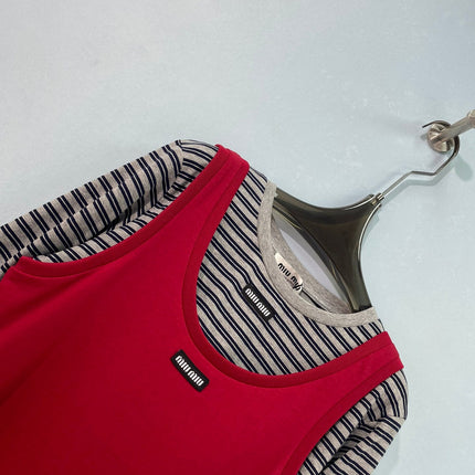 MIUMIU 26S TANK TOP AND T-SHIRT SET 1576