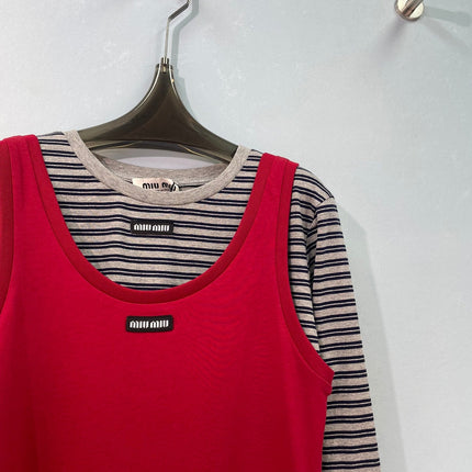 MIUMIU 26S TANK TOP AND T-SHIRT SET 1576