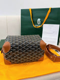 26S BELVEDERE PM BAG IN BLACK GOYARDINE CANVAS