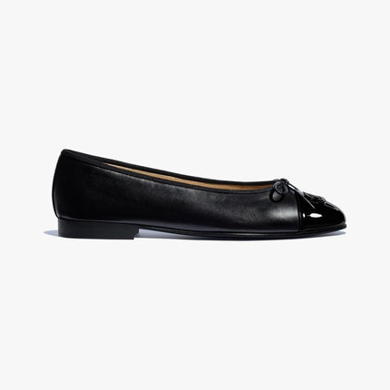 BALLET FLATS BLACK LAMBSKIN 232565