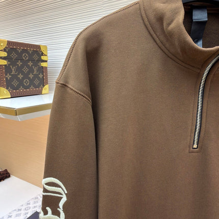 CHROME HEARTS 26S HALF-ZIP LONG-SLEEVE SWEATSHIRT 018