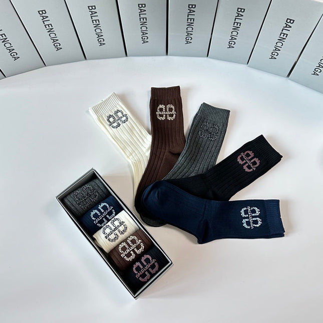 BALENCIAGA 26S CREW SOCKS 234047 (1 BOX)