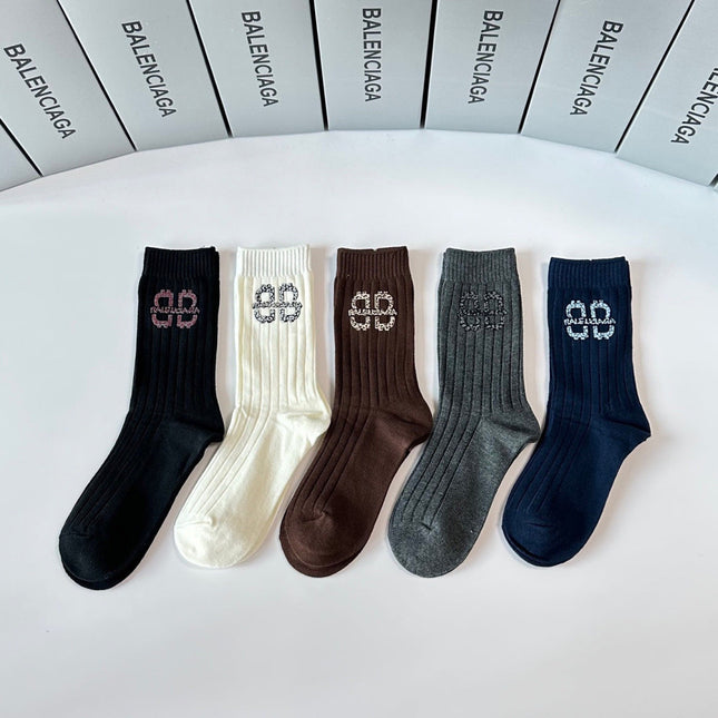 BALENCIAGA 26S CREW SOCKS 234047 (1 BOX)
