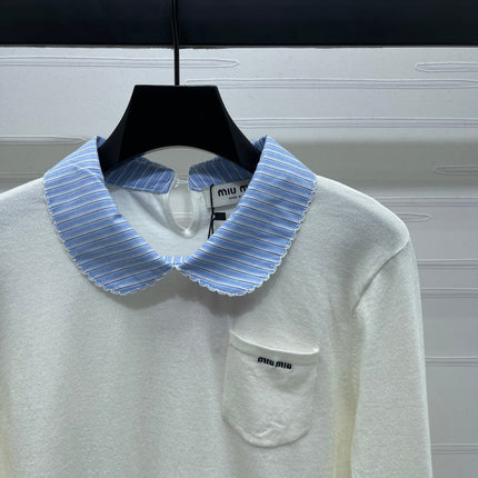 MIUMIU 26S KNIT POLO SWEATER 1596