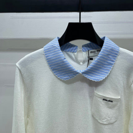 MIUMIU 26S KNIT POLO SWEATER 1596