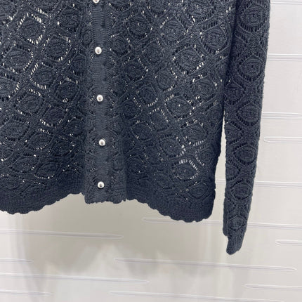 MIUMIU 26S LACE KNIT CARDIGAN 1521