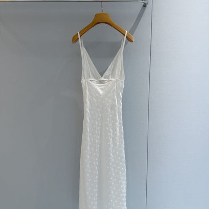 MIUMIU 26S V-NECK SLIP DRESS 1533