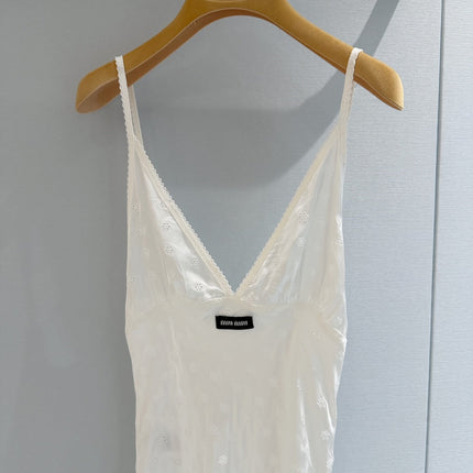 MIUMIU 26S V-NECK SLIP DRESS 1533
