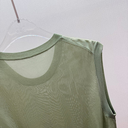 FENDI 26S SLEEVELESS KNIT TOP 373