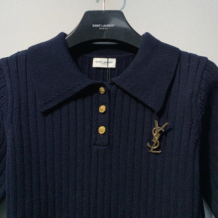 YSL 26S KNIT POLO SHIRT 235