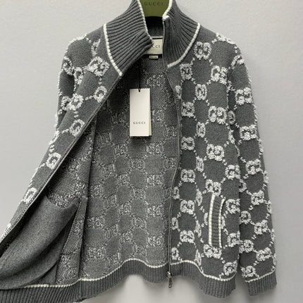 GUCCI 26S ZIP-UP SWEATER JACKET 582