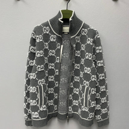 GUCCI 26S ZIP-UP SWEATER JACKET 582