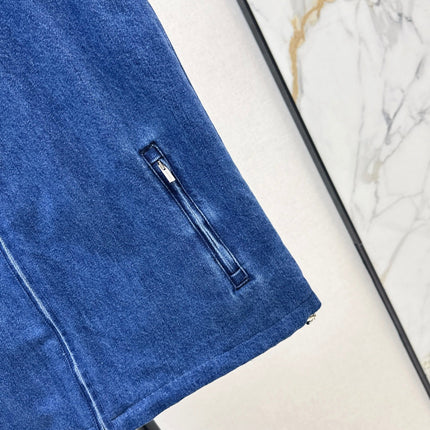 MIUMIU 26S SLEEVELESS DENIM JACKET 958