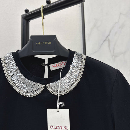 VALENTINO 26S PETER PAN COLLAR T-SHIRT STYLE 47