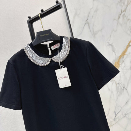 VALENTINO 26S PETER PAN COLLAR T-SHIRT STYLE 47
