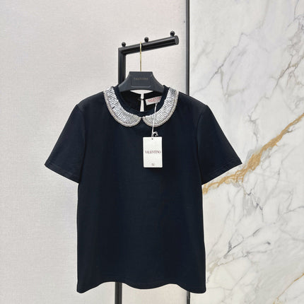 VALENTINO 26S PETER PAN COLLAR T-SHIRT STYLE 47