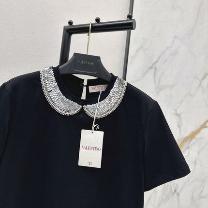 VALENTINO 26S PETER PAN COLLAR T-SHIRT STYLE 47