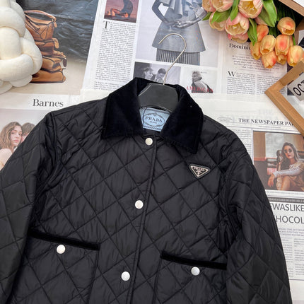 PRADA 25S LIGHTWEIGHT COTTON COLLARED JACKET 365