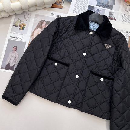 PRADA 25S LIGHTWEIGHT COTTON COLLARED JACKET 365