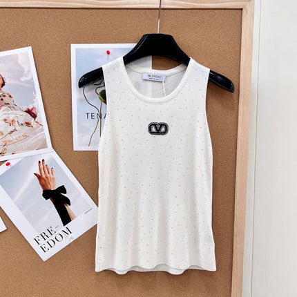VALENTINO 26S EMBELLISHED SLEEVELESS SWEATER STYLE 88