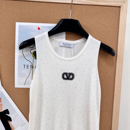 VALENTINO 26S EMBELLISHED SLEEVELESS SWEATER STYLE 88