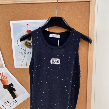 VALENTINO 26S EMBELLISHED SLEEVELESS SWEATER STYLE 87