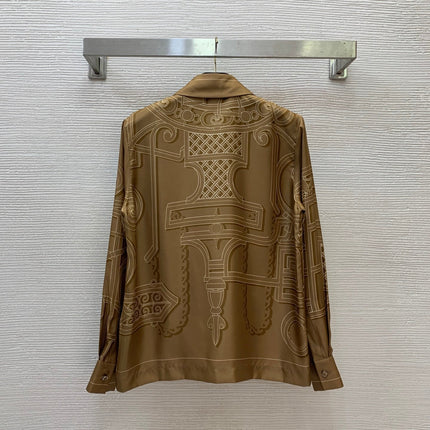 HERMES 26S SHIRT AND SKIRT SET 820