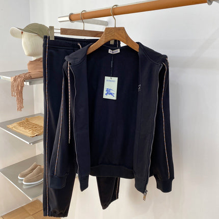 BURBERRY 26S ZIP-UP HOODED TRACKSUIT 477