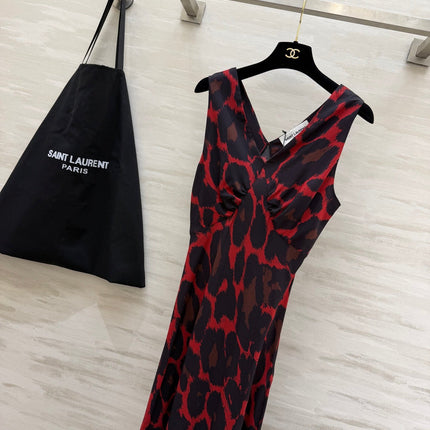 YSL 26S V-NECK MAXI DRESS 276