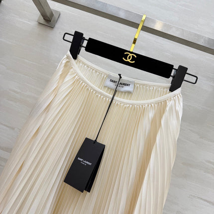YSL 26S PLEATED MIDI SKIRT 270