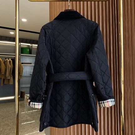BURBERRY 26S BELTED QUILTED JACKET 511