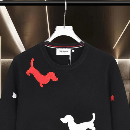 THOM 26S ROUND-NECK KNIT SWEATER 326