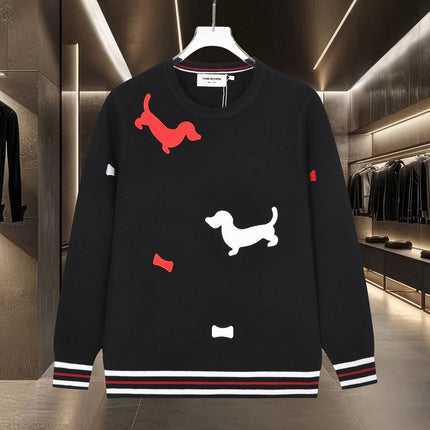 THOM 26S ROUND-NECK KNIT SWEATER 326