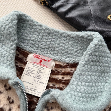 CHANEL 26S ZIP-UP KNIT CARDIGAN 1717