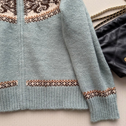CHANEL 26S ZIP-UP KNIT CARDIGAN 1717