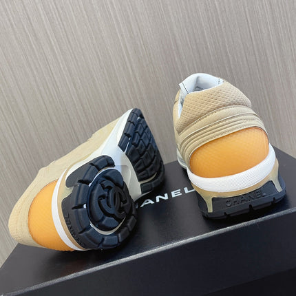CHANEL 26S SNEAKER 35 MM IN BEIGE MESH AND CALFSKIN LOW TOP