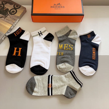 HERMES 26S ANKLE SOCKS 398696 (1 BOX)