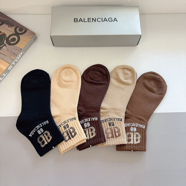 BALENCIAGA 26S ANKLE SOCKS 421051 (1 BOX)