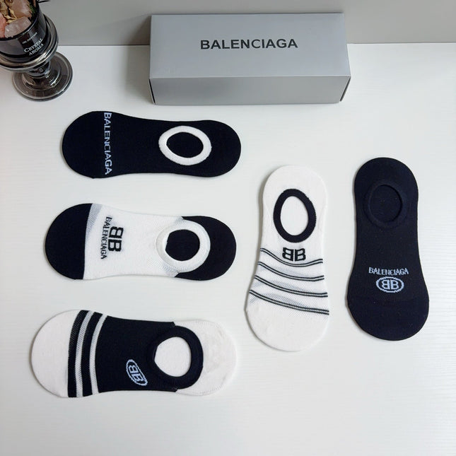 BALENCIAGA 26S NO-SHOW SOCKS 410367 (1 BOX)