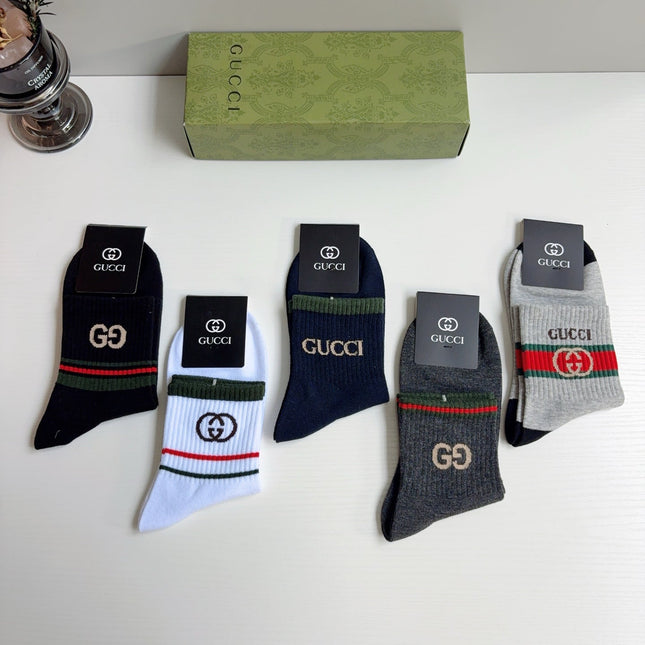 GUCCI 26S CREW SOCKS 405355 (1 BOX)