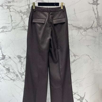 CHANEL 26S TWEED STRAIGHT-LEG PANTS 1695