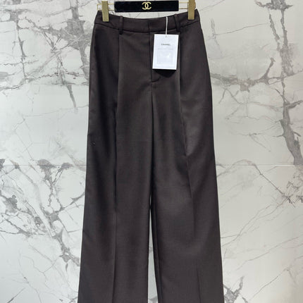 CHANEL 26S TWEED STRAIGHT-LEG PANTS 1695