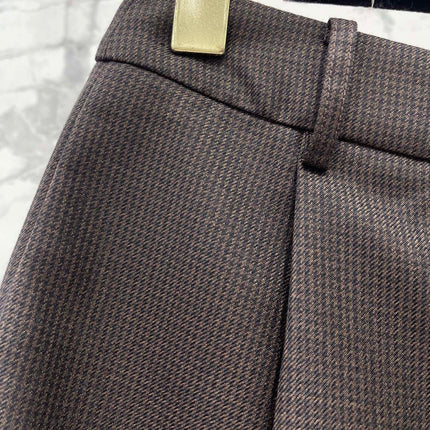 CHANEL 26S TWEED STRAIGHT-LEG PANTS 1695