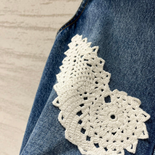 CHLOE 26S COLOR-BLOCK DENIM VEST STYLE 3