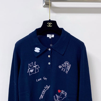 CHANEL 26S KNIT POLO SWEATER 1752